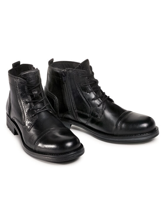 Jack & Jones Ботуши Jack & Jones Jfwrussel Mid 12175957 Черен