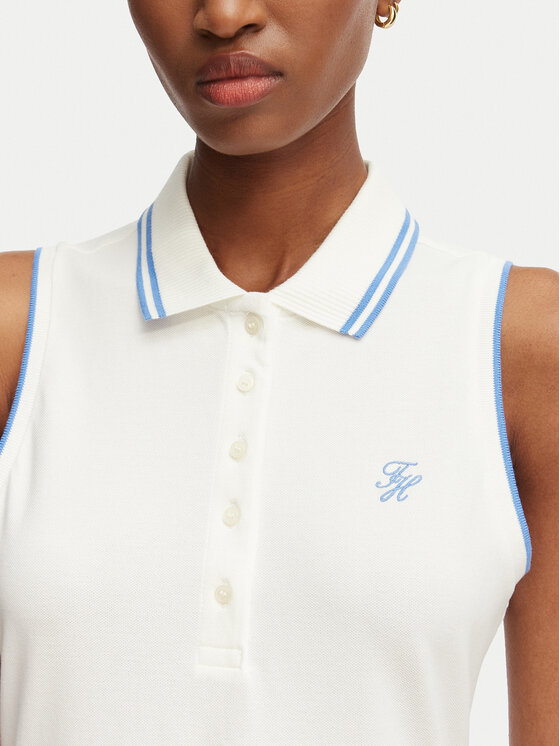 Tommy Hilfiger Tommy Hilfiger Polo 1985 WW0WW49561 Blanco Slim Fit