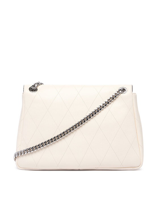 Tory Burch Сумка Tory Burch Charlie Quilted Shoulder Bag 185828 Кремовий
