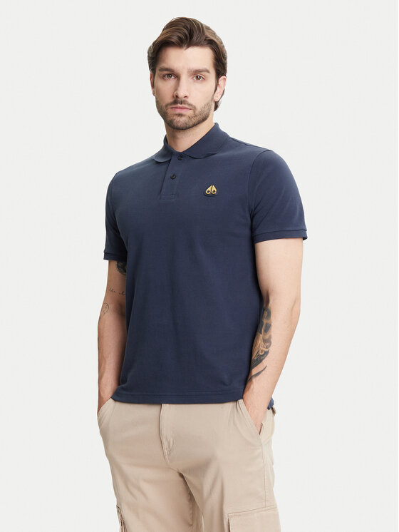 Moose Knuckles Moose Knuckles Polo Everett M34MT712G Tamnoplava Regular Fit