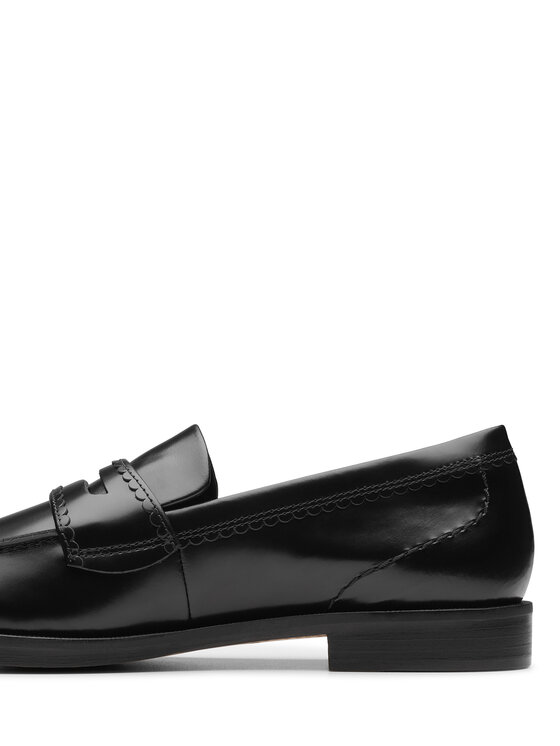 Clarks Mokasyny Clarks Straven Edge 26181277 Czarny