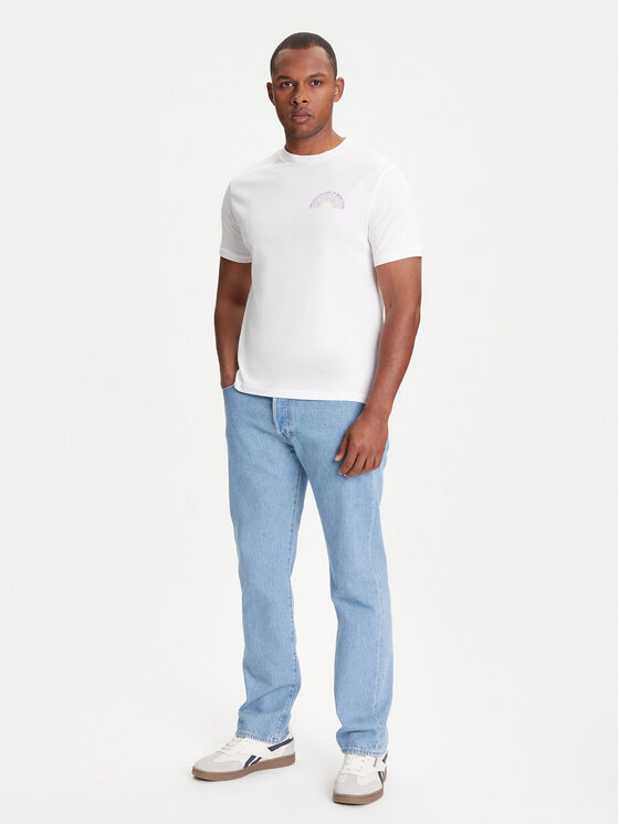 United Colors Of Benetton United Colors Of Benetton T-shirt 3I1XU1096 Bijela Regular Fit