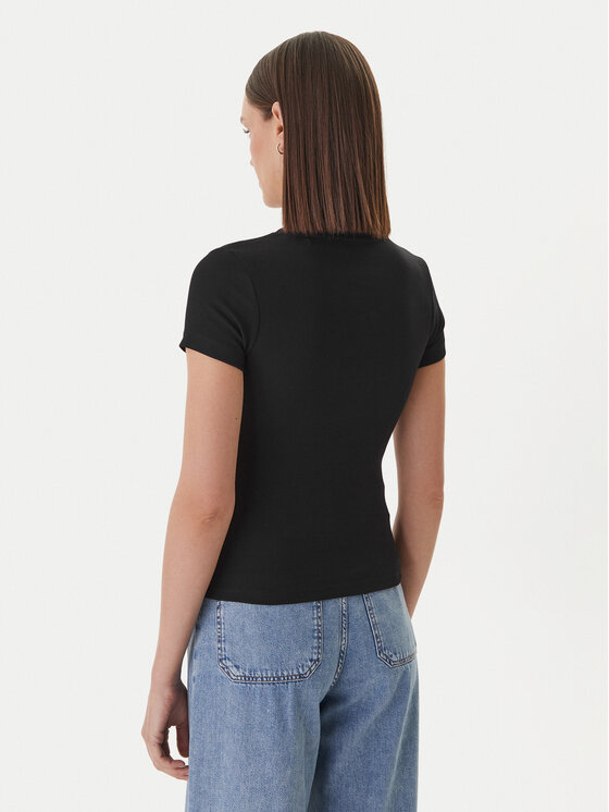 Guess Jeans Guess Jeans Футболка W6GPZ3 KA0H1 Чорний Slim Fit