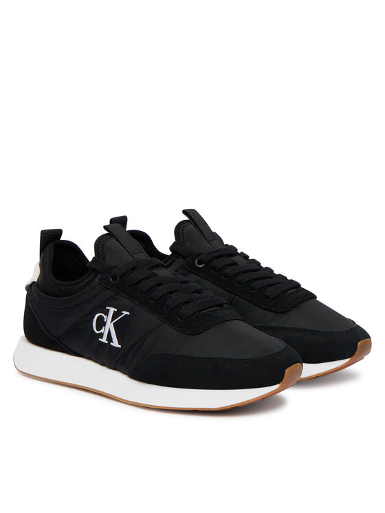 Calvin Klein Αθλητικά Calvin Klein Retro Runner Lace Up Sock YW0YW02060 Μαύρο