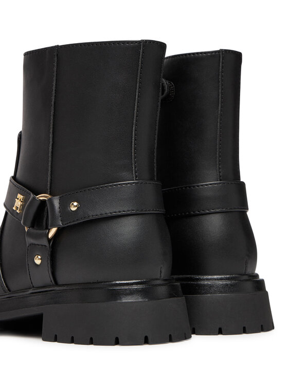 Tommy Hilfiger Īsie zābaki Tommy Hilfiger T3A5-34021-1355999 Melns