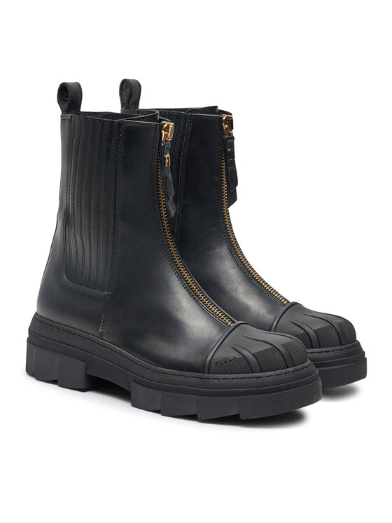 Furla Členková obuv s elastickým prvkom Furla Gum YG95FGU BX3506 O6000 Čierna