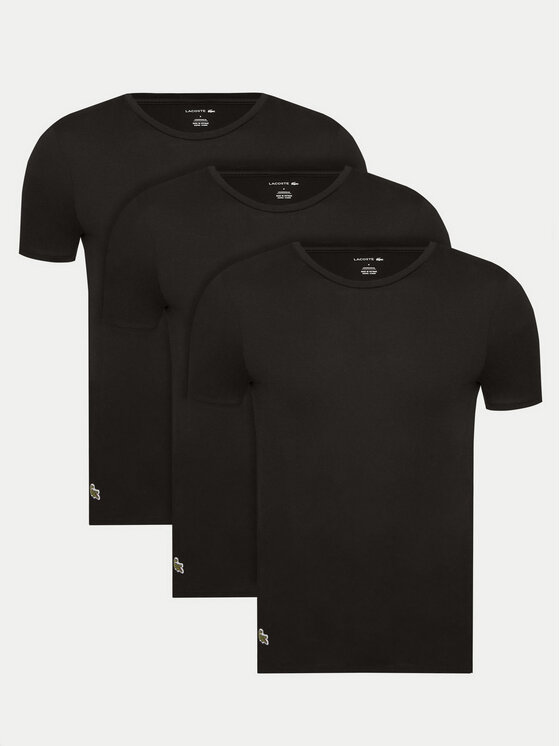 Lacoste Lacoste Комплект футболок TH9007 Чорний Slim Fit