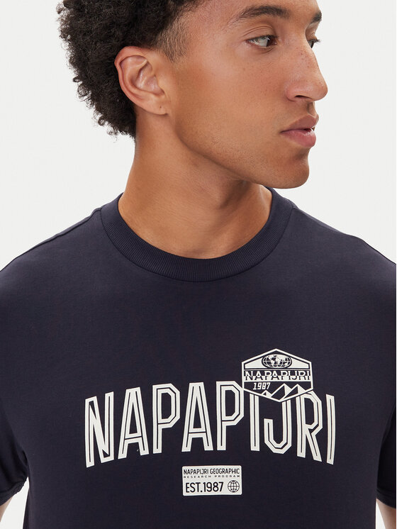 Napapijri Napapijri Camiseta S-Funes Ss NP0A88UA Azul marino Regular Fit