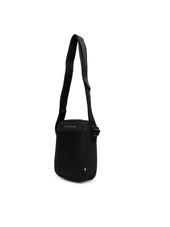 Tommy Hilfiger Geantă crossover Tommy Hilfiger Th Repreve Mini Reporter AM0AM14150 Negru