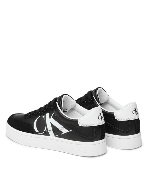 Calvin Klein Jeans Sneakers Calvin Klein Jeans Classic Cupsole Laceup Mix Lth YW0YW01057 Negru