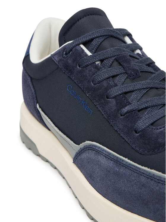 Calvin Klein Sneakers Calvin Klein Low Top Lace Up Repreve Mix HM0HM01714 Blu scuro