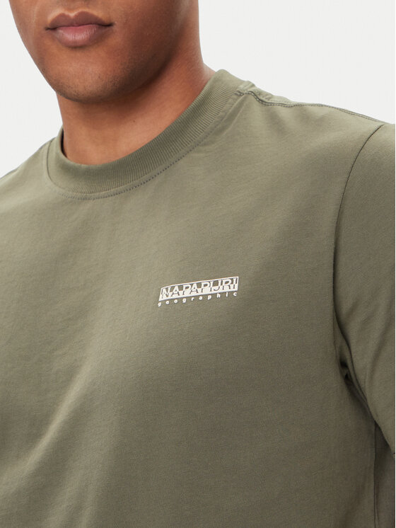 Napapijri Napapijri Camiseta Smallbox NP0A88TR Verde Regular Fit