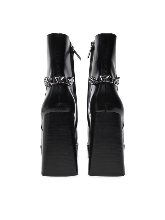 MICHAEL Michael Kors Ботильйони MICHAEL Michael Kors Carlisle Leather Platform Boot 40F4CLME1L Чорний