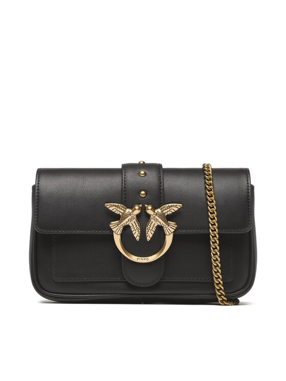 PINKO Ročna torba Pinko Love One Pocket C PE 23 PLTT 100061 A0F1 Črna