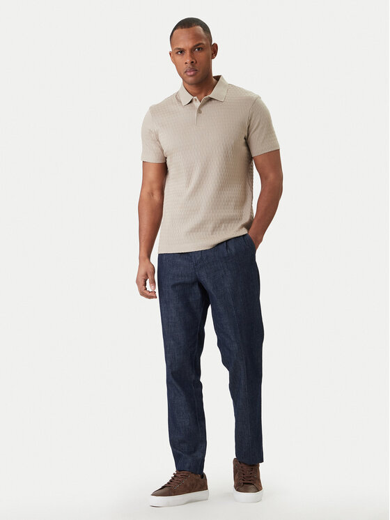 JOOP! JOOP! Polo majica Jorge 30101934 Bež Slim Fit