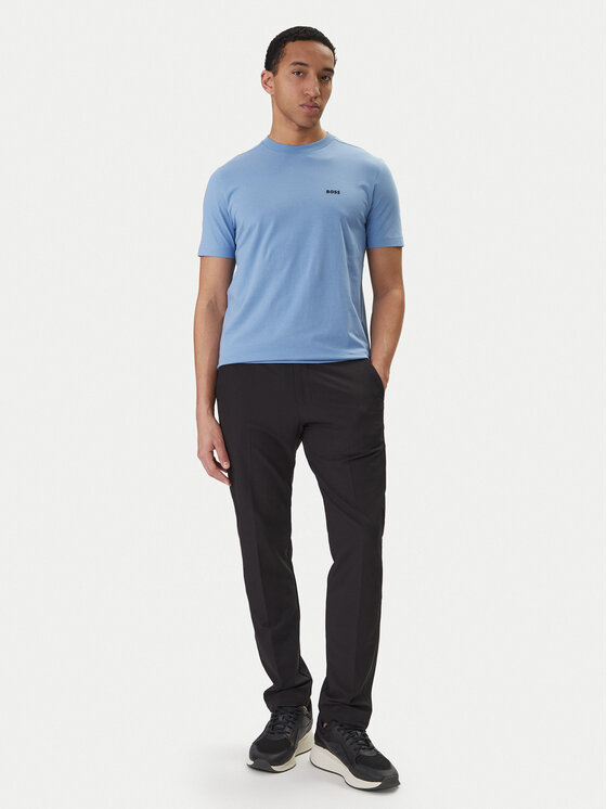BOSS BOSS Camiseta 50506373 Celeste Regular Fit