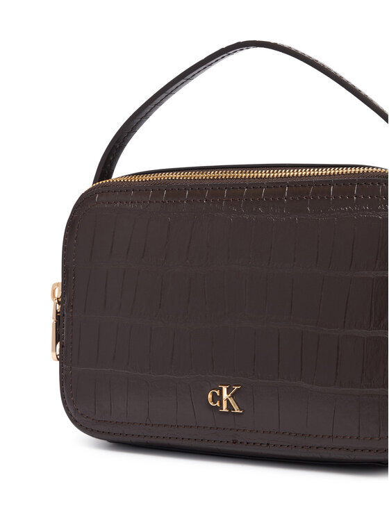 Calvin Klein Geantă Calvin Klein Ck Croc Camera Bag LV04F3905G Maro închis