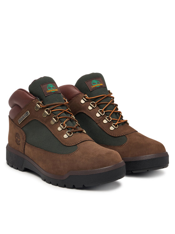 Timberland Šnurovacia obuv Timberland Field Boot TB0A42SGW071 Tmavo hnedá