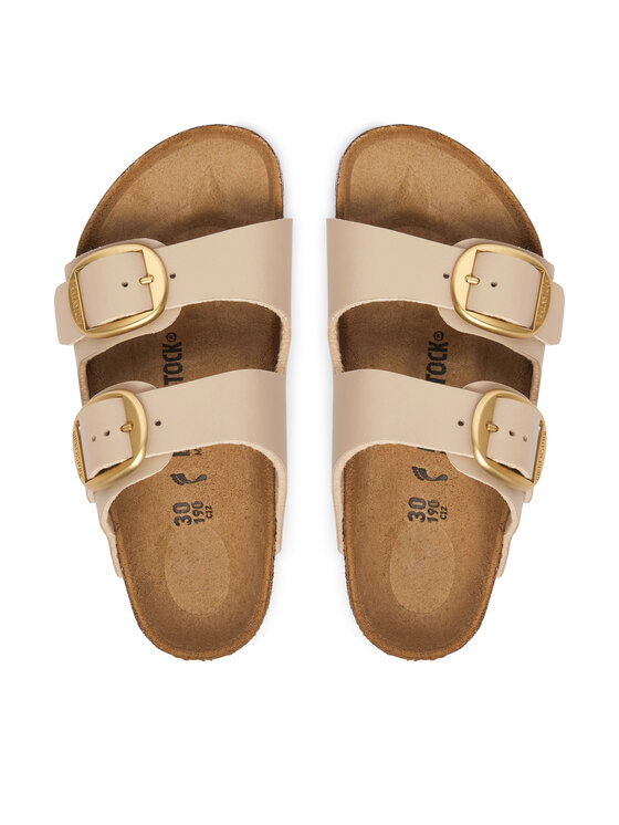 Birkenstock Klapki Birkenstock Arizona Big Buckle 1032518 Kremowy