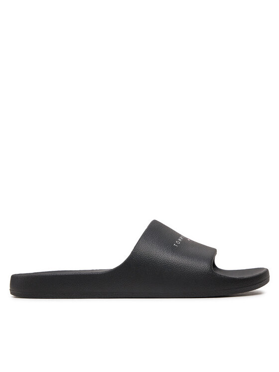 Tommy Jeans Papucs Tommy Jeans Tjw Printed Pu Pool Slide EN0EN02693 Fekete
