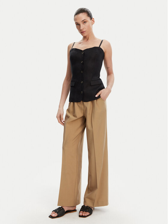 Guess Guess Топ W5GH0L WH5L2 Чорний Regular Fit