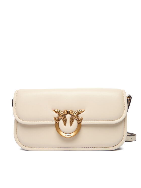 PINKO Kabelka PINKO Love Box Baguette Al 25-26 PLTT 105083 A26L Écru