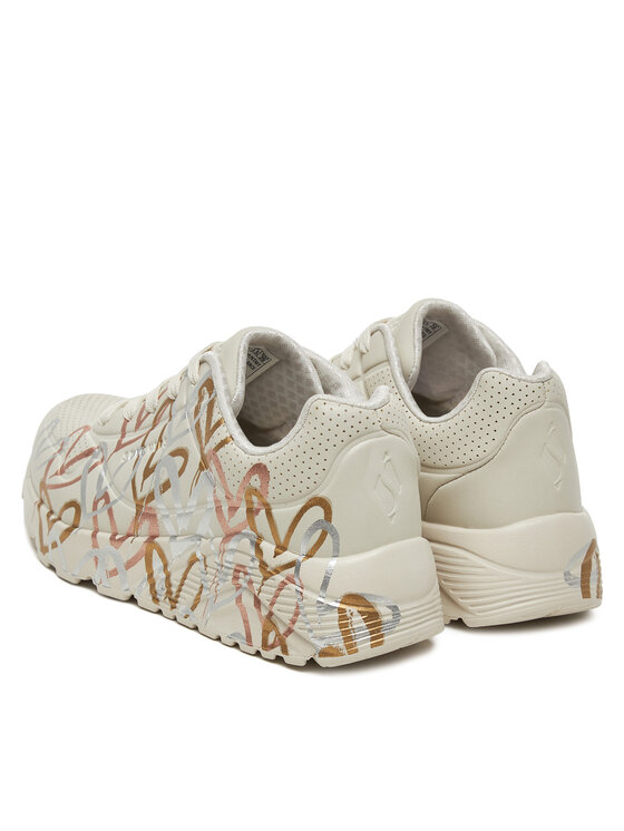 Skechers Sneakersy Skechers Uno Lite - Metallic 314067L/NTMT Bílá