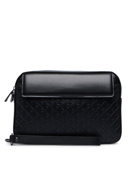 Calvin Klein Τσαντάκι Calvin Klein Refined Emblem Mix Pouch W/ Hand LV04D1369G Μαύρο