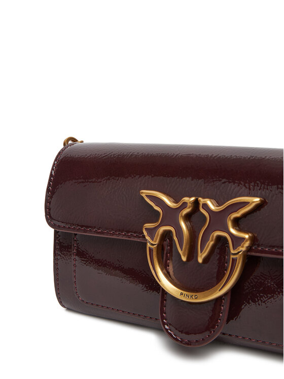 PINKO Ročna torba PINKO Love One Wallet C PE25 PLTT 100062 A1UV Bordo rdeča