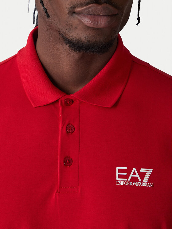 EA7 Emporio Armani EA7 Emporio Armani Polo 8NPF14 PJVQZ U5072 Rojo Regular Fit