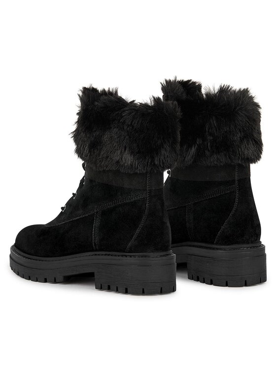 Geox Šnurovacia obuv Geox D Iridea D26HRT 022BH C9999 Čierna