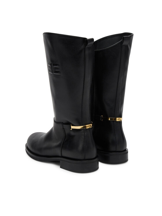 Elisabetta Franchi Kozačky Elisabetta Franchi F4-A6E-0449 Černá