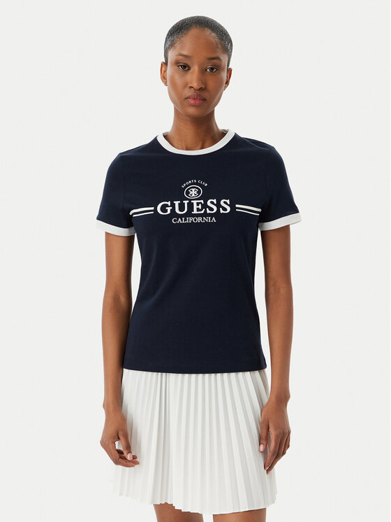 Guess Guess Camiseta V6GI08 K2975 Azul marino Regular Fit