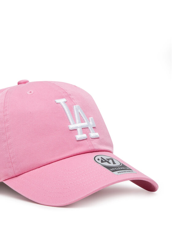 47 Brand Kepurė su snapeliu 47 Brand MLB Los Angeles Dodgers '47 CLEAN UP B-RGW12GWS Rožinė