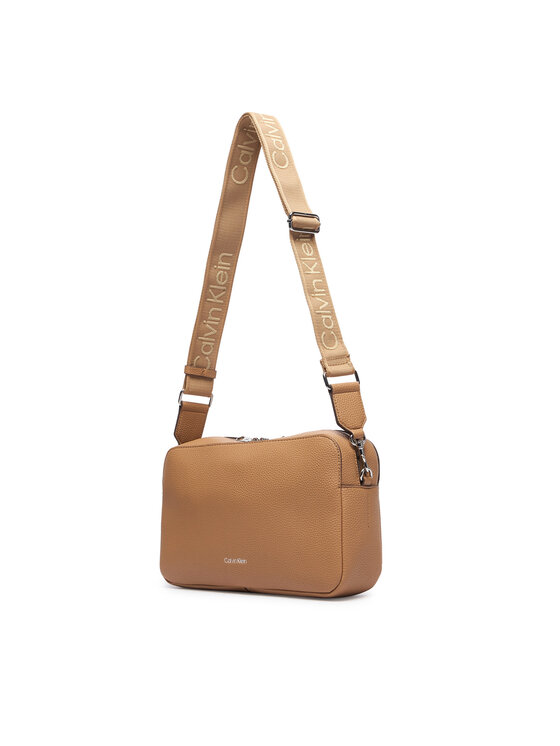 Calvin Klein Táska Calvin Klein Webbing 2X Strap Lg Camera Bag LV04F3642G Bézs