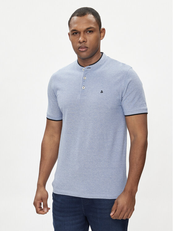 Jack & Jones Jack & Jones Поло Paulos 12199711 Голубий Slim Fit