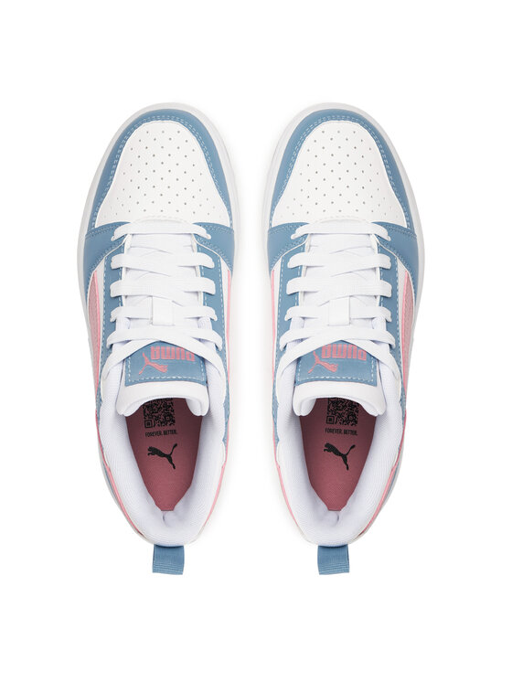 Puma Sneakersy Puma Rebound V6 Lo Jr 393833 30 Biały