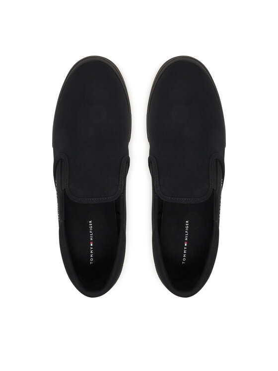 Tommy Hilfiger Zapatillas de tenis Tommy Hilfiger Vulc Core Slip On FM0FM05689 Negro