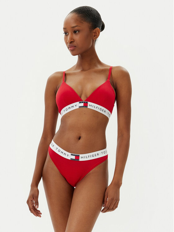 Tommy Hilfiger Tommy Hilfiger Trikotni nedrček UW0UW06040 Rdeča