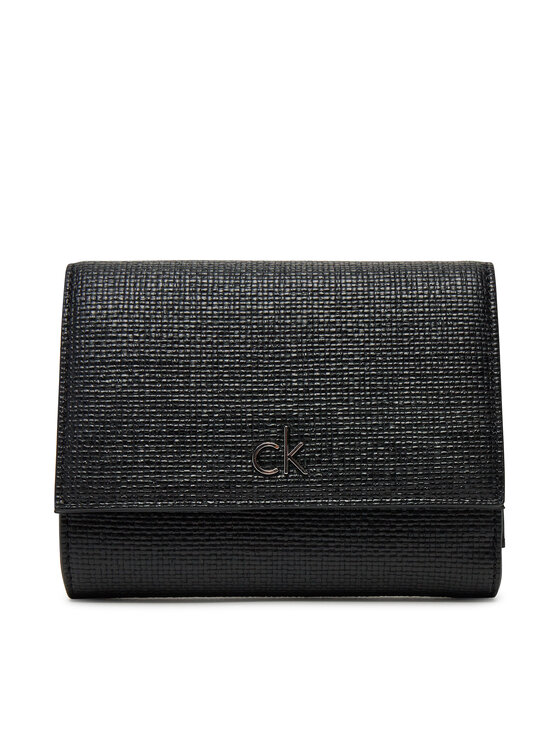 Calvin Klein Peněženka Calvin Klein Ck Daily Medium Trifold_Tex K60K612945 Černá