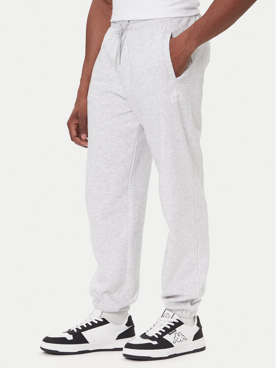 Kappa Kappa Pantaloni da tuta Authentic 321N5FW Grigio Regular Fit