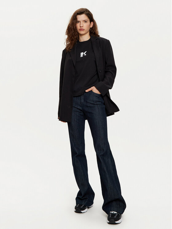 Karl Lagerfeld Jeans Karl Lagerfeld Jeans T-shirt A1W17031 Crna Regular Fit