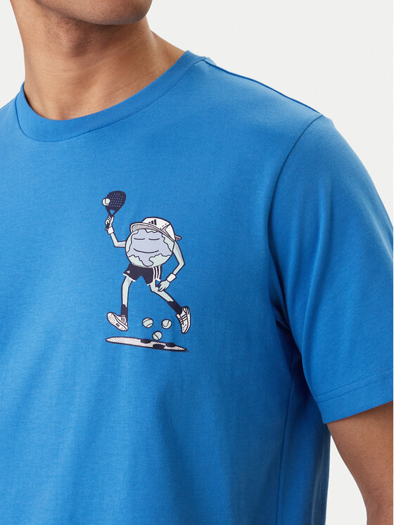 adidas adidas Camiseta Earth Day Padel Graphic KB4907 Azul Regular Fit
