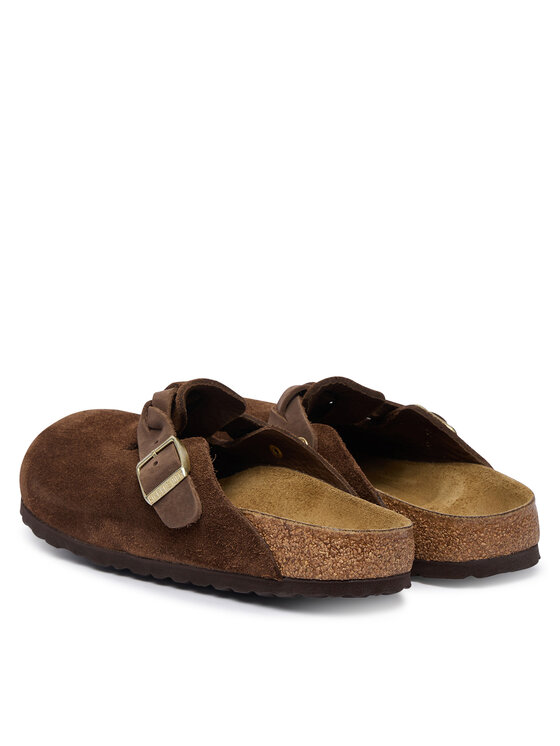 Birkenstock Παντόφλες Birkenstock Boston Braided 1031716 Καφέ