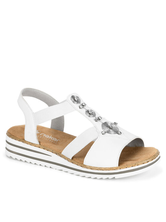 Rieker Sandali Rieker V0687-80 Bianco