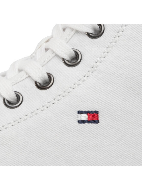 Tommy Hilfiger Αθλητικά Tommy Hilfiger Core Corporate High Textile Snk FM0FM02825 Λευκό