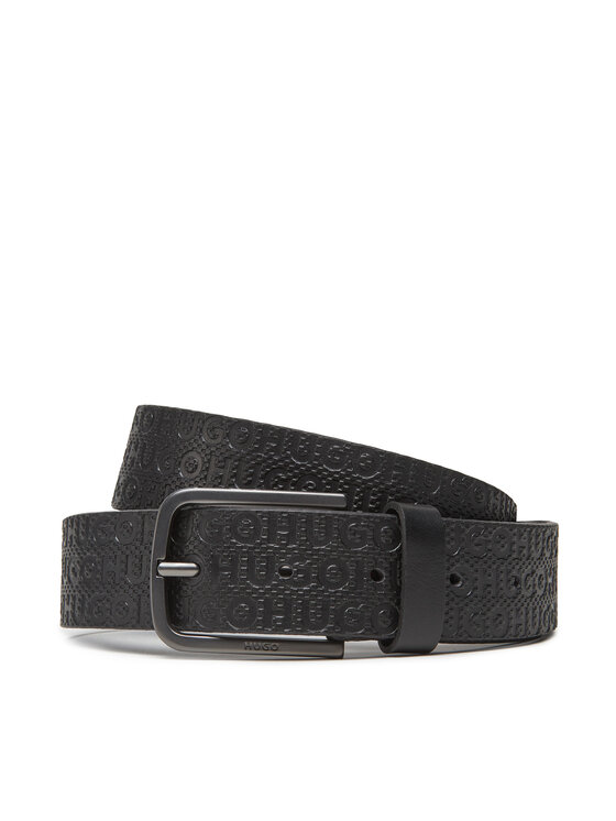 HUGO Pánský pásek HUGO 50548364 Černá