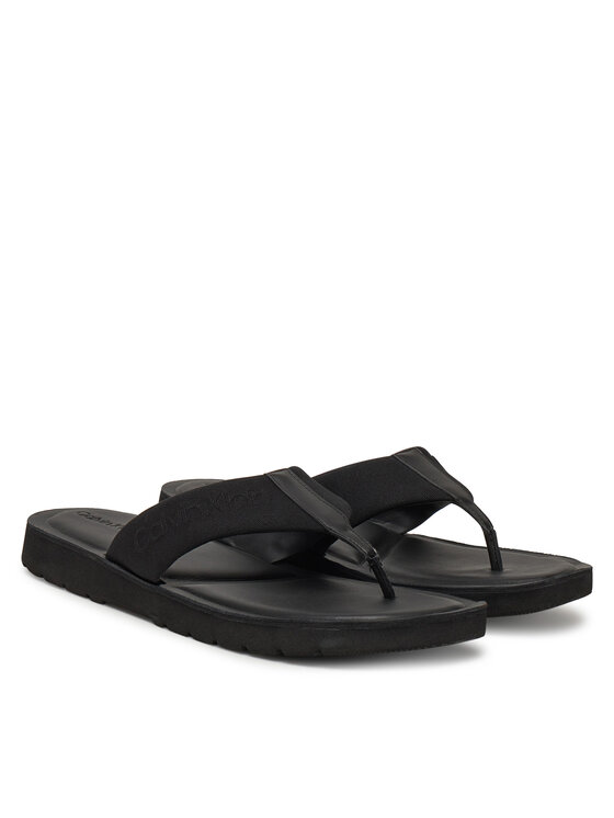 Calvin Klein Flip flop Calvin Klein Toepost Cv Logo HM0HM01745 Negru