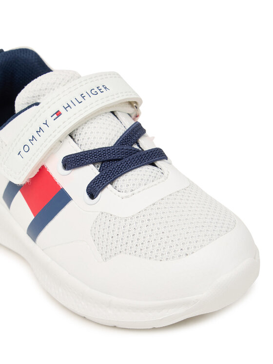 Tommy Hilfiger Sneakers Tommy Hilfiger Flag Low Cut Lace-Up/Velcro T1X9-34369-1843 M Alb