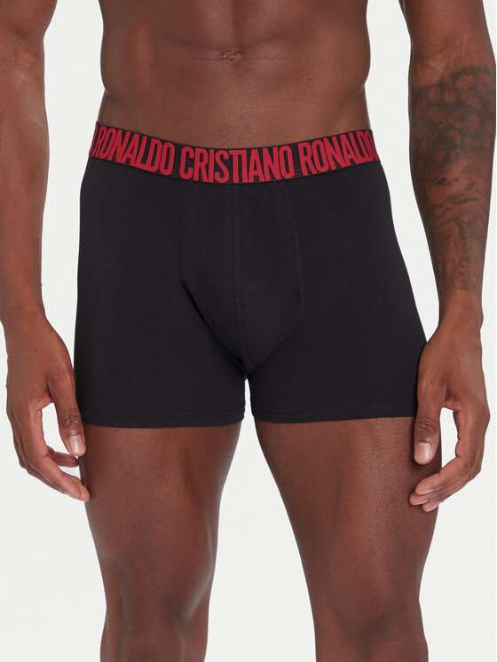 Cristiano Ronaldo CR7 Cristiano Ronaldo CR7 Conjunto de calzoncillos boxer 8125-49 Negro